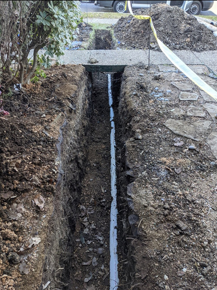 image of new pipe installation and repair